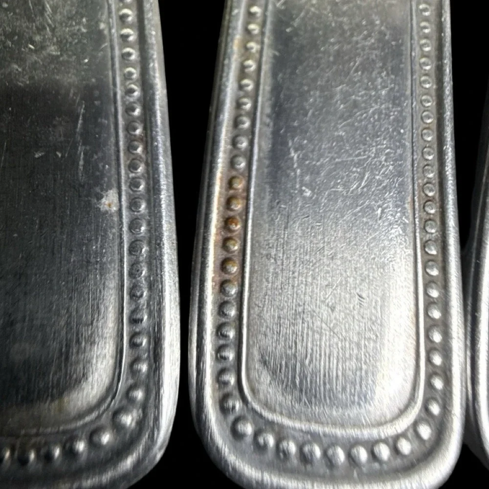 Stainless By‎ Salem Flatware Beaded Japan Service for 8 Plus Serveware Lot of 48